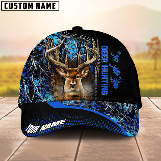 Maxcorners Hunting Deer Camouflage Multicolor Personalized Name 3D Cap