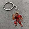 Maxcorners Darts Angry Bull Plaid Outfit 3D Keychain And Ornament