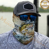 Maxcorners Fishing Camouflage Map 3D Neck Gaiter (12 Fish Species)