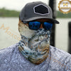 Maxcorners Fishing Camouflage Map 3D Neck Gaiter (12 Fish Species)