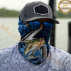 Maxcorners Fishing Ocean Wave Power 3D Neck Gaiter (12 Fish Species)