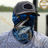 Maxcorners Fishing Ocean Wave Power 3D Neck Gaiter (12 Fish Species)