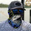 Maxcorners Fishing Water Splash Graphic 3D Neck Gaiter (12 Fish Species)