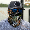Maxcorners Fishing Skull Angler Camouflage 3D Neck Gaiter (12 Fish Species)