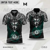 Maxcorners Billiards Wolf Ball 8 Flame Multicolor Options Personalized Name, Team Name 3D Polo Shirt