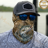 Maxcorners Fishing Camouflage Dynamic Water Splash 3D Neck Gaiter (13 Fish Species)