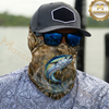 Maxcorners Fishing Camouflage Dynamic Water Splash 3D Neck Gaiter (13 Fish Species)