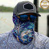 Maxcorners Fishing Electric Wave Splash 3D Neck Gaiter (13 Fish Species)