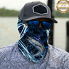 Maxcorners Fishing Dynamic Splash Art 3D Neck Gaiter (13 Fish Species)