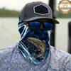 Maxcorners Fishing Dynamic Splash Art 3D Neck Gaiter (13 Fish Species)