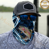 Maxcorners Fishing Dynamic Splash Art 3D Neck Gaiter (13 Fish Species)