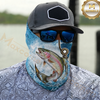 Maxcorners Fishing Hook Line Ocean Bubble 3D Neck Gaiter (13 Fish Species)