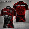 Maxcorners Darts Bear Precision Multicolor Option Customized Name, Team Name 3D Polo Shirt