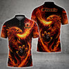 Maxcorners Bowling & Pins Flame Rising Phoenix Customized Name, Team Name 3D Shirt For Stuart