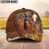 Maxcorners Deer Hunting Cross Leather Pattern Multicolor Option Personalized 3D Cap
