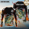 Maxcorners Fishing Fire Touch Custom Name & Team Name 3D Shirts