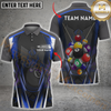 Maxcorners Billiard Flaming Pool Balls Multicolor Options Personalized Name, Team Name 3D Shirt