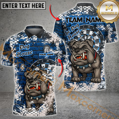Maxcorners Darts Bulldog Barricade Multicolor Customized Name, Team Name 3D Shirts