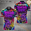 Maxcorners Bowling Graffiti Colorful Bunny Multicolor Customized Name, Team Name 3D Shirts