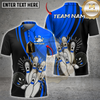 Maxcorners Screaming Pins Bowling Multicolor Customized Name, Team Name 3D Shirts