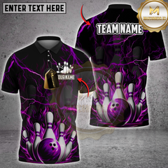 Maxcorners Inferno Strike Bowling Multicolor Customized Name, Team Name 3D Shirts