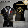 Maxcorners Billiard Tuxedo Rose Multicolor Customized Name, Team Name 3D Shirt