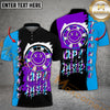 Maxcorners Darts Graffiti Vibes Smiley Multicolor Customized Name, Team Name 3D Polo Shirt