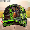 Maxcorners Premium Unique Version Of Cracked Flag Deer Hunting Multicolor Personalized Name 3D Cap