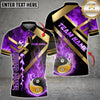 Maxcorners Billiard Yin And Yang Fireball Multicolor Customized Name, Team Name 3D Shirt