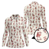 Maxcorners Flamingo Golf Shirt For Women, Funny Pink Pattern Golf Polos, Talk Birdie To Me Golfs Shirts