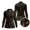 Maxcorners Pattern Golf Polos For Men, Golf And Whiskey Shirt With Retro Style For Golfers, Crazy Golf Shirt