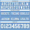 Maxcorners Custom Light Blue White Authentic Football Jersey LM2605