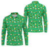 Maxcorners St Patrick's Day Pot Of Gold Leprechaun Hats Irish Flag Golf Tops For Men, Golf Gift For Men, Golf Shirts For Men