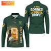 Maxcorners If You Drink Definitely Drive Golf And Beer St Patrick's Day Green Golf Shirts For Men, Golf Gift For Men