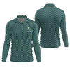 Maxcorners St Patrick's Day Shamrock Golf And Beer Green Golf Shirt, Polo Shirts For Men, Golf Shirts For Men