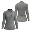 Maxcorners Gray Best Papa By Par Embroidered Golf Polo Shirt, Golf Polo For Women, Women’s Golf Apparel LM1507