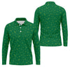 Maxcorners Golf And Beer Lucky Four Leaf Clover St Patrick's Day Green Golf Tops For Men, Golf Gift For Men