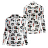 Maxcorners Golf Cart Girls Pattern Golf Polo Shirt, Ladies Golf Shirt, Women's Golf Apparel LM1507