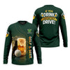 Maxcorners If You Drink Definitely Drive Golf And Beer St Patrick's Day Green Golf Shirts For Men, Golf Gift For Men