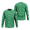 Maxcorners Leprechaun Hat Shamrock Beer Seamless Pattern St. Patrick’s Day Golf Shirt, Polo Shirts For Men, Golf Shirts For Men