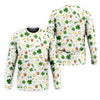 Maxcorners St Patrick's Day Beer Golden Horseshoes Shamrock Golf Shirt, Polo Shirts For Men, Golf Shirts For Men