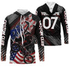 Maxcorners Riding Racewear American Cycling Customize Name 3D Shirts