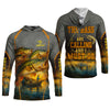 Maxcorners The Bass Are Calling And I Must Go Largemouth Bass Fishing SPF Shirt For Men, Funny Fishing Shirt
