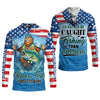 Maxcorners Born to Fish Forced to Work Bigfoot Fishing UPF Shirt – American Flag Fishing Shirt
