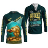 Maxcorners There's Nothing A Beer And Fishing Can't Fix SPF Shirt For Men, Gift For Fisherman, Largemouth Bass Fishing