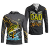 Maxcorners Full Time Dad - Part Time Hooker Fishing Shirt, Fishing UPF Shirts, Funny Fishing Shirt