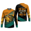 Maxcorners The Bass Are Calling And I Must Go SPF Shirt For Men, Gift For Fisherman, Largemouth Bass Fishing