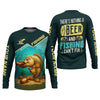 Maxcorners There's Nothing A Beer And Fishing Can't Fix SPF Shirt For Men, Gift For Fisherman, Largemouth Bass Fishing
