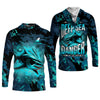 Maxcorners Hunt or Be Hunted Deep Sea Danger Performance Fishing Shirts, Fishing Gifts For Men, Men's Fishing Shirt