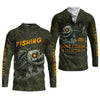Maxcorners Gone Fishin In The Afterlife Horror Fishing SPF Shirt For Men, Halloween Fishing Jersey, Presents For Fishermen